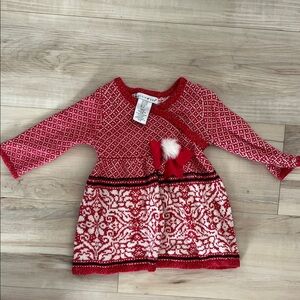 Maggie & Zoe Red and White Knit Dress